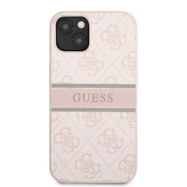 Guess iPhone 13 Cover Printed Stripe Rosa