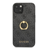 Guess iPhone 13 Cover Ring Stand Grå