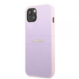 Guess iPhone 13 Cover Saffiano Metal Logo Lilla