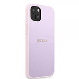 Guess iPhone 13 Cover Saffiano Metal Logo Lilla