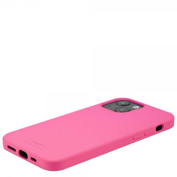holdit iPhone 13 Cover Silikone Bright Pink