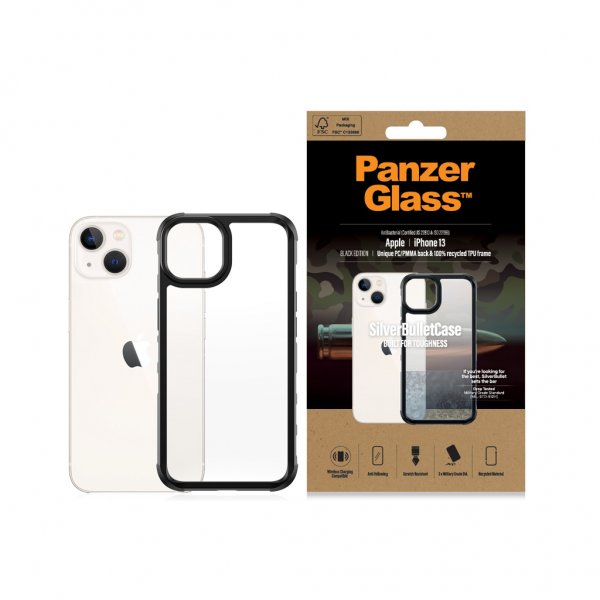 PanzerGlass iPhone 13 Skal SilverBullet Case Sort
