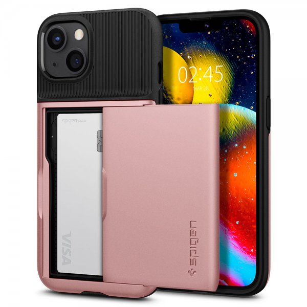 Spigen iPhone 13 Cover Slim Armor CS Rosaguld
