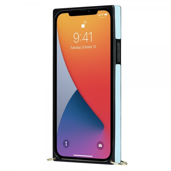 iPhone 13 Cover Square med Rem Blå