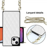 iPhone 13 Cover Square med Rem Hvid