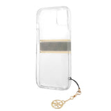 Guess iPhone 13 Cover Stripe Charm Brun