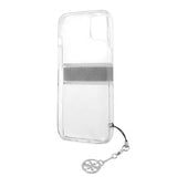 Guess iPhone 13 Cover Stripe Charm Grå