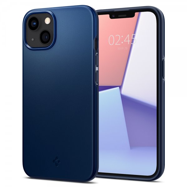 Spigen iPhone 13 Cover Thin Fit Navy Blue