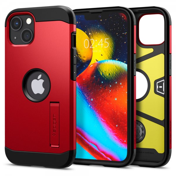 Spigen iPhone 13 Cover Tough Armor Rød