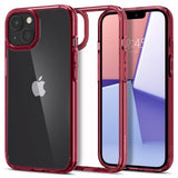 Spigen iPhone 13 Cover Ultra Hybrid Rød Krystal