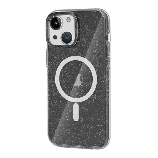 iPhone 13/iPhone 14 Cover Glitter MagSafe Sort