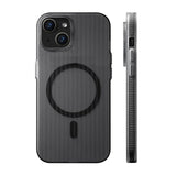Rvelon iPhone 13/iPhone 14 Cover Korrugeret MagSafe Sort