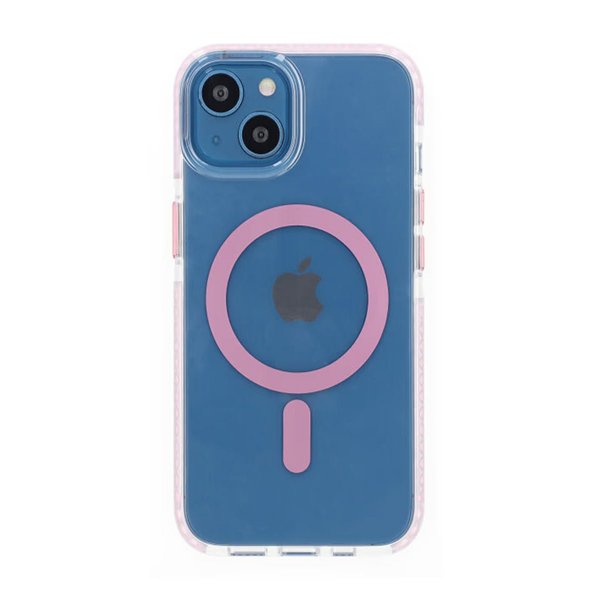 iPhone 13/iPhone 14 Cover Stødresistent MagSafe Rosa
