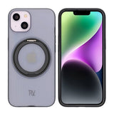 Rvelon iPhone 13/iPhone 14 Cover Roterbart MagSafe Stativ Sort