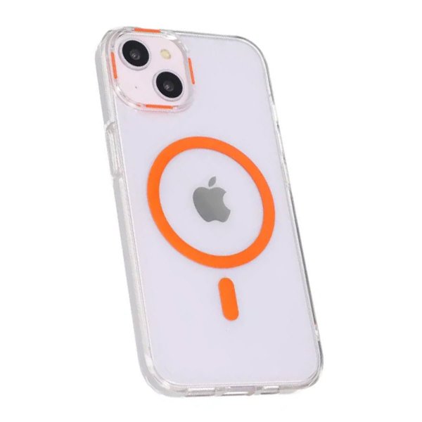 iPhone 13/iPhone 14 Cover TPU MagSafe Orange