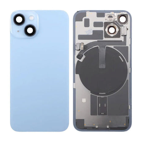 iPhone 14 komplett glasbaksida - Blå