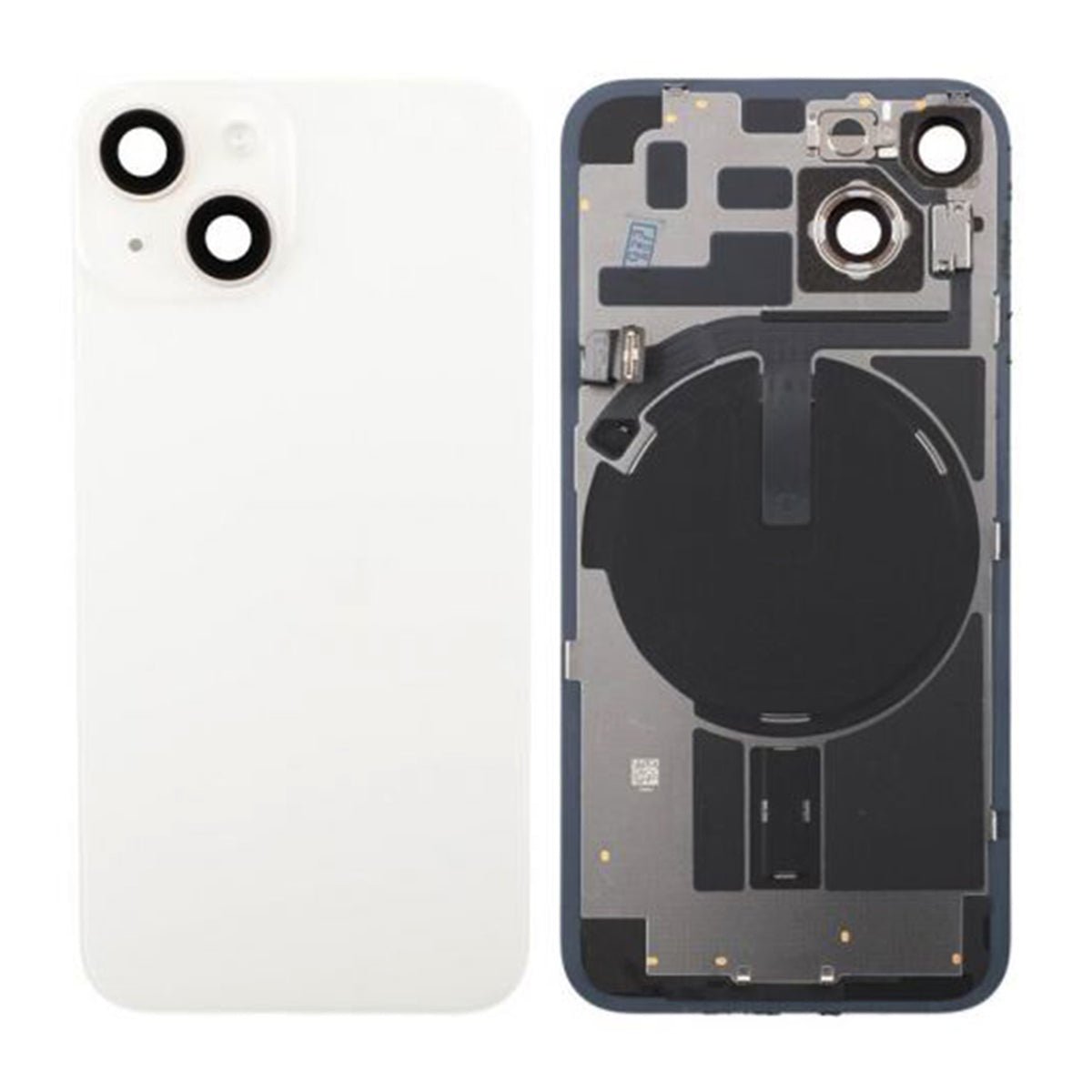 iPhone 14 komplet glasbaksida - Hvid