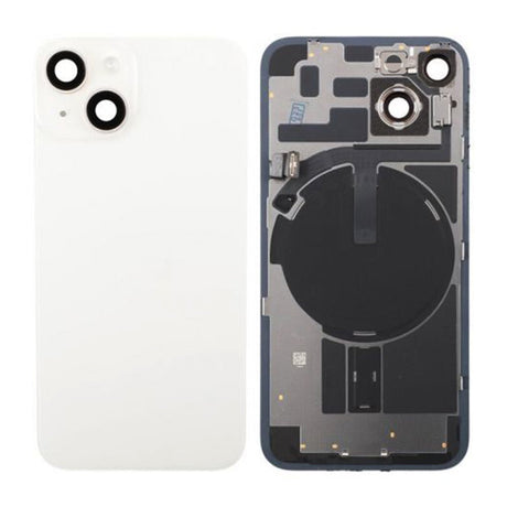 iPhone 14 komplet glasbaksida - Hvid