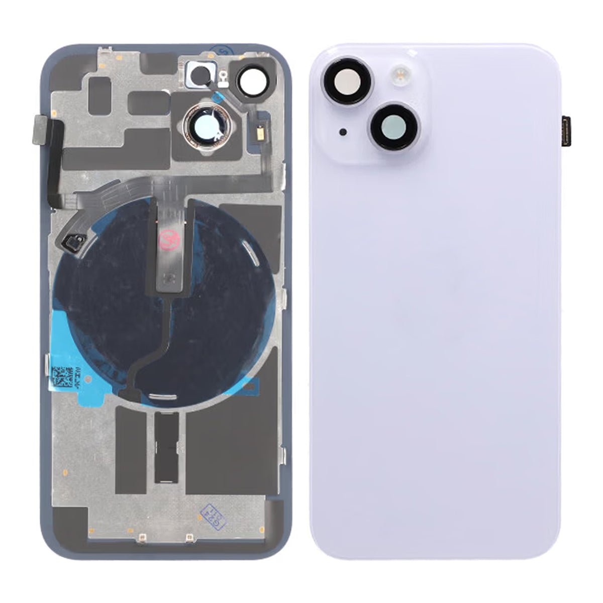 iPhone 14 OEM-glasbaksida - Lilla