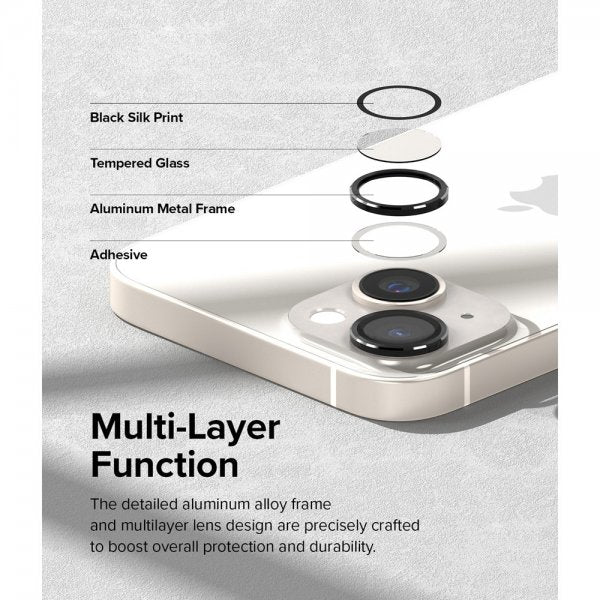 Ringke iPhone 14/iPhone 14 Plus Kamerabeskyttelse Kameralinseramme Sort