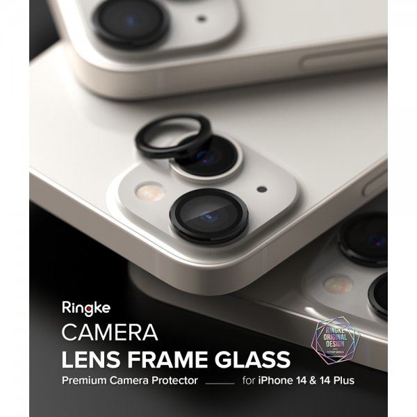 Ringke iPhone 14/iPhone 14 Plus Kamerabeskyttelse Kameralinseramme Sort