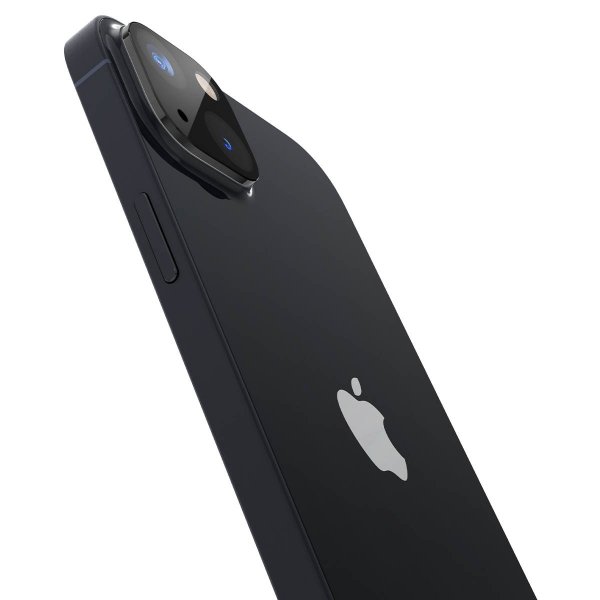 Spigen iPhone 14/iPhone 14 Plus Kamerabeskyttelse Glas.tR Optik 2-pak Sort