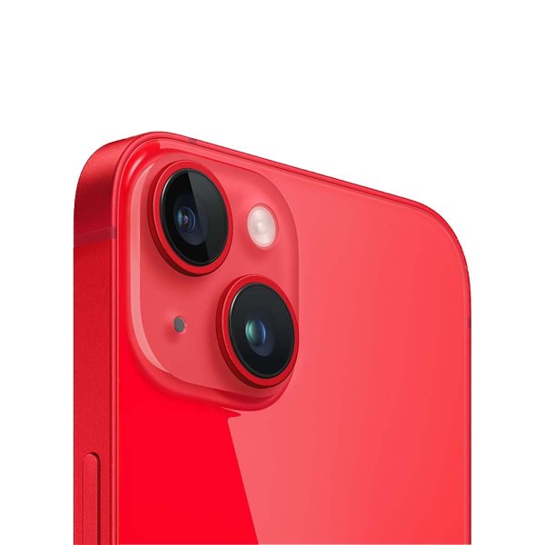 iPhone 14 Kameralinse med Ram - Rød