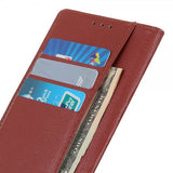 iPhone 14 Plus Cover Litchi Brun