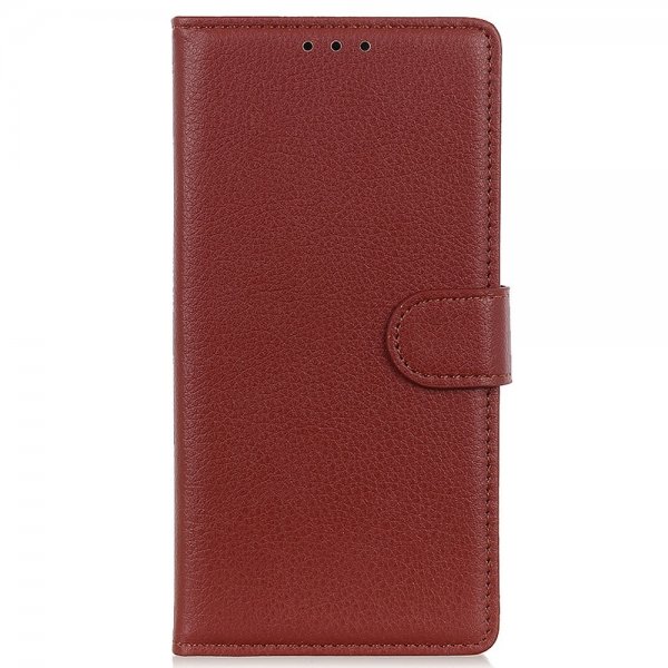 iPhone 14 Plus Cover Litchi Brun