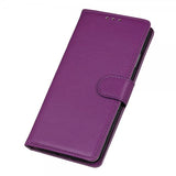 iPhone 14 Plus Cover Litchi Lilla