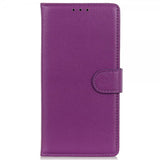 iPhone 14 Plus Cover Litchi Lilla