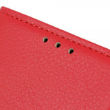 iPhone 14 Plus Cover Litchi Rød