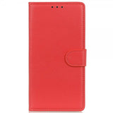 iPhone 14 Plus Cover Litchi Rød