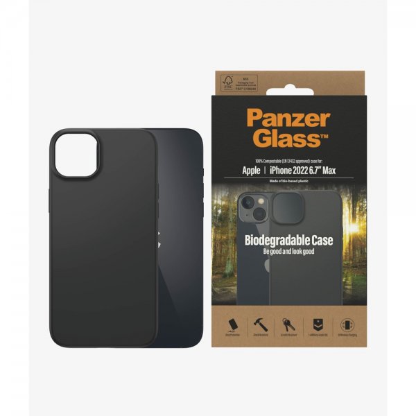 PanzerGlass iPhone 14 Plus Cover Biologisk nedbrydeligt Cover Sort