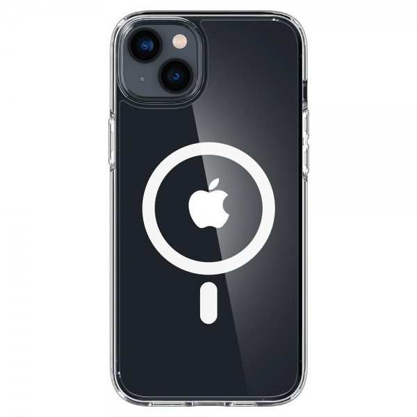Spigen iPhone 14 Plus Cover Crystal Hybrid MagFit Hvid