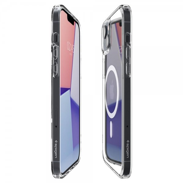 Spigen iPhone 14 Plus Cover Crystal Hybrid MagFit Hvid