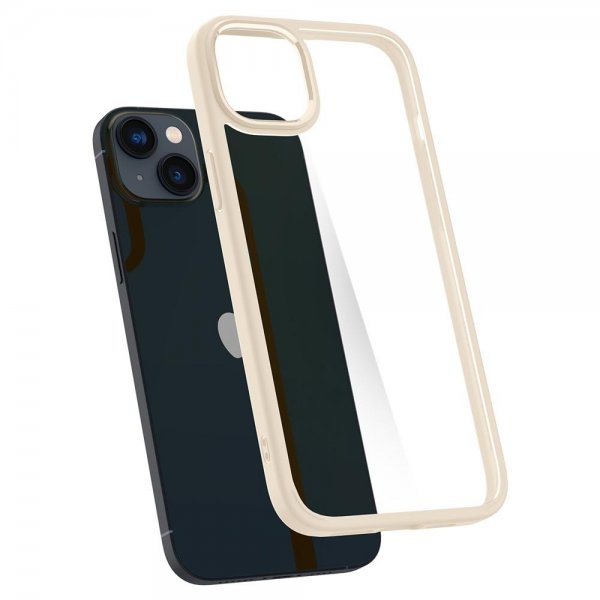 Spigen iPhone 14 Plus Cover Crystal Hybrid Sand Beige