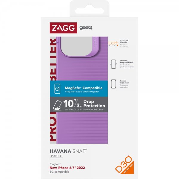 Gear4 iPhone 14 Plus Cover Havana Snap Lilla