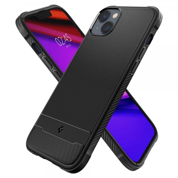 Spigen iPhone 14 Plus Cover Rugged Armor MagFit Mat Sort