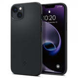 Spigen iPhone 14 Plus Cover Silicone Fit MagFit Sort