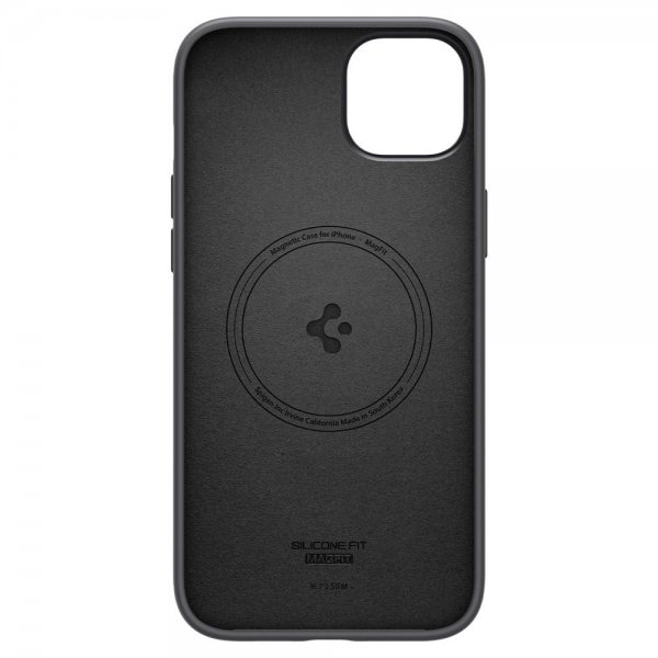 Spigen iPhone 14 Plus Cover Silicone Fit MagFit Sort