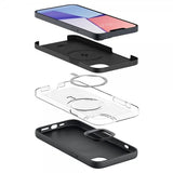 Spigen iPhone 14 Plus Cover Silicone Fit MagFit Sort