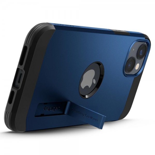 Spigen iPhone 14 Plus Cover Tough Armor MagFit Navy Blue