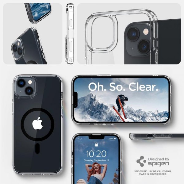 Spigen iPhone 14 Plus Cover Ultra Hybrid MagFit Sort