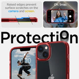 Spigen iPhone 14 Plus Cover Ultra Hybrid Red Crystal