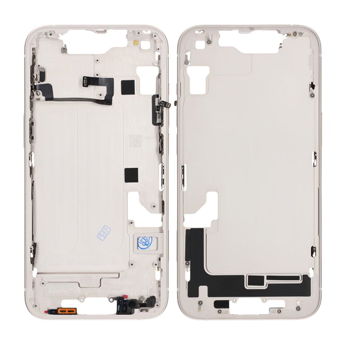 iPhone 14 mellemramme med små dele OEM - Hvid