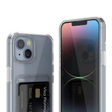 Rvelon iPhone 14 Cover Kortholder Transparent