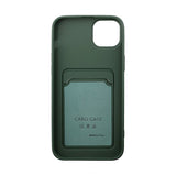 iPhone 14 Cover Kortholder Grøn