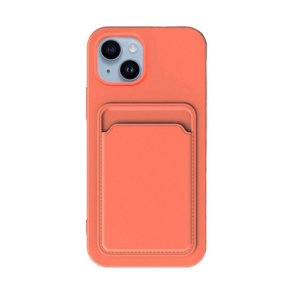 iPhone 14 Cover Kortholder Orange