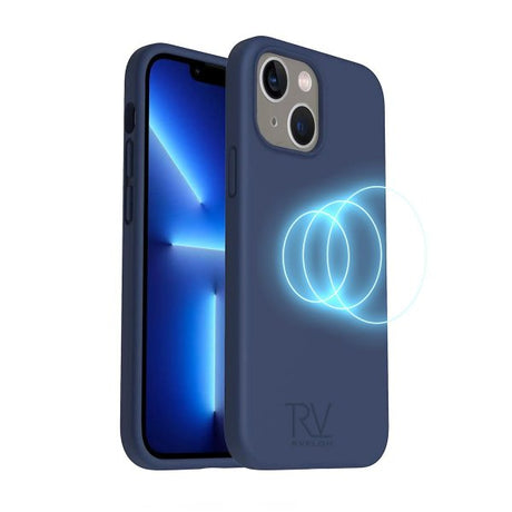 Rvelon iPhone 14 Cover Silikone MagSafe Blå